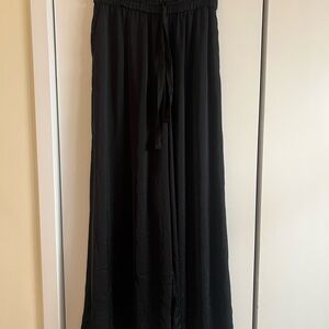 Zara Black Wide Leg Flowy Pants